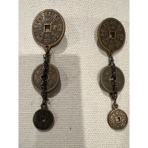 Chinese Coin Earrings